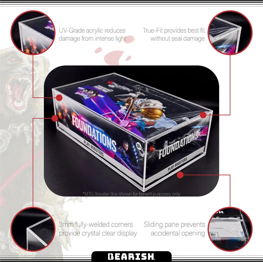 Bearish Acrylic Case - One Piece Booster Display - OP04 Onwards