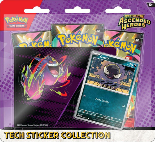 Mega Evolution: Ascended Heroes Tech Sticker Collection - Gastly