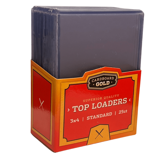 Cardboard Gold - 35pt Top Loaders for Cards Premium 3x4 Inch Trading Card Toploaders